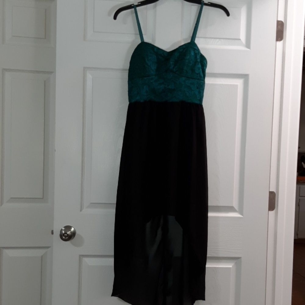 Lily Rose XL Green/Black Strappy Maxi dress